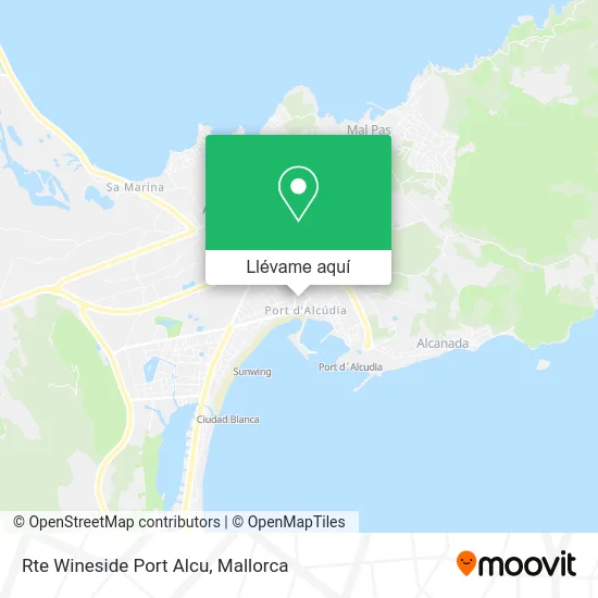 Mapa Rte Wineside Port Alcu