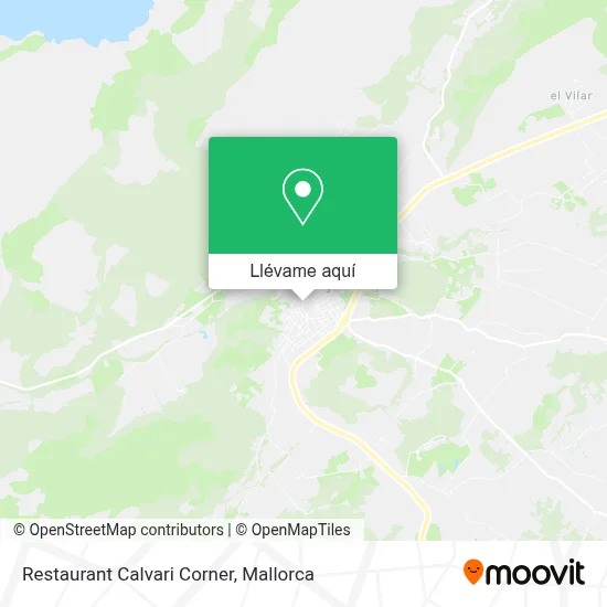 Mapa Restaurant Calvari Corner