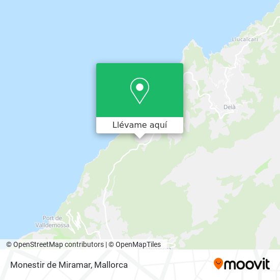 Mapa Monestir de Miramar