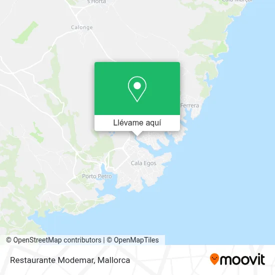 Mapa Restaurante Modemar