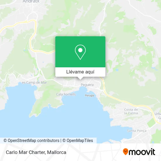 Mapa Carlo Mar Charter