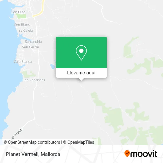 Mapa Planet Vermell