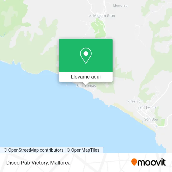 Mapa Disco Pub Victory