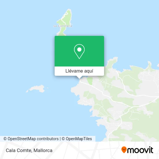 Mapa Cala Comte