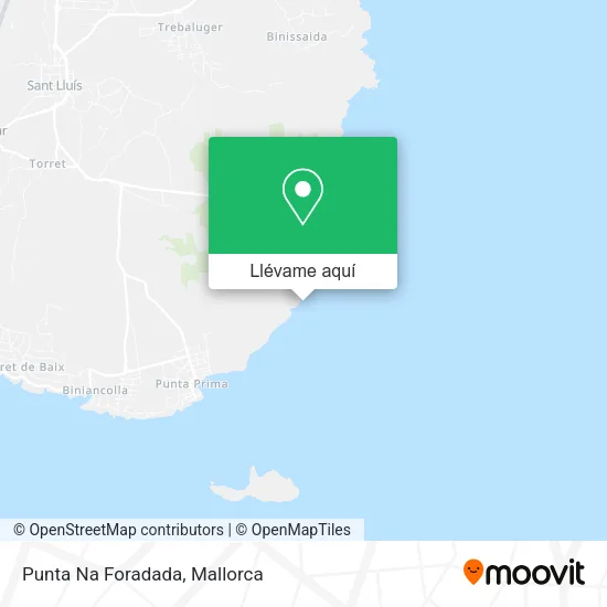 Mapa Punta Na Foradada