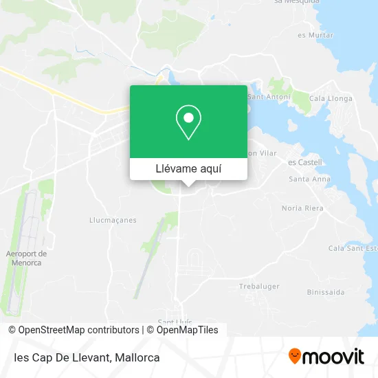 Mapa Ies Cap De Llevant