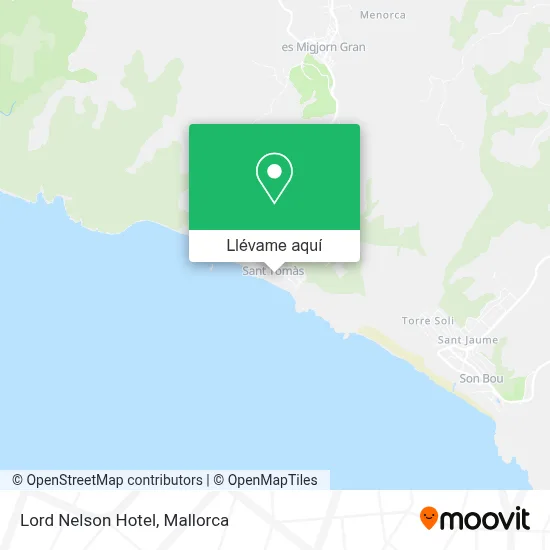 Mapa Lord Nelson Hotel