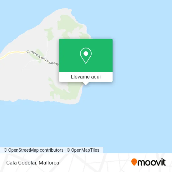 Mapa Cala Codolar