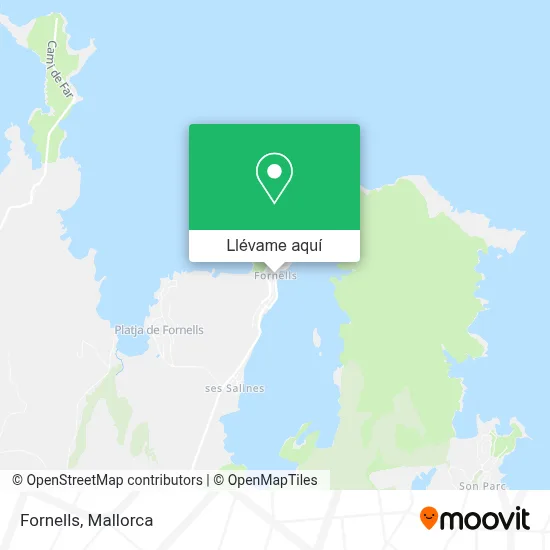 Mapa Fornells