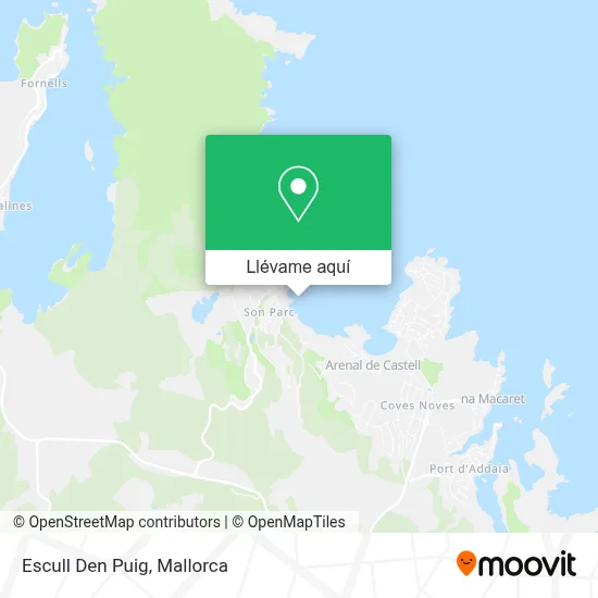 Mapa Escull Den Puig