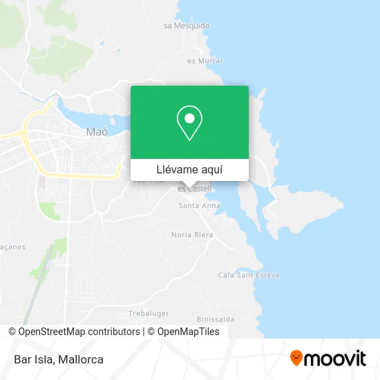 Mapa Bar Isla
