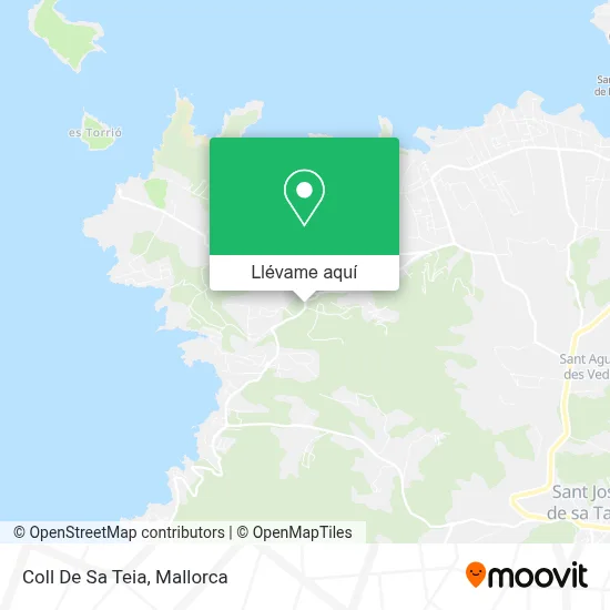 Mapa Coll De Sa Teia