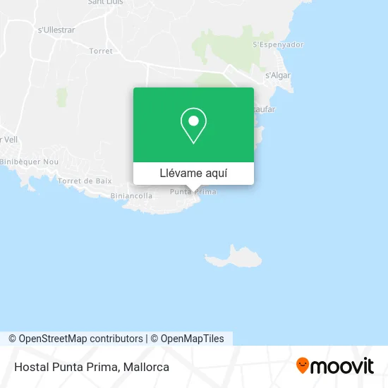 Mapa Hostal Punta Prima