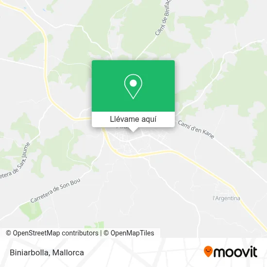 Mapa Biniarbolla