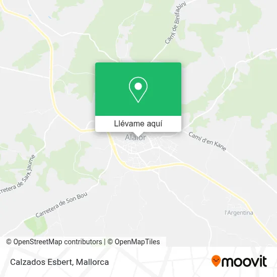 Mapa Calzados Esbert