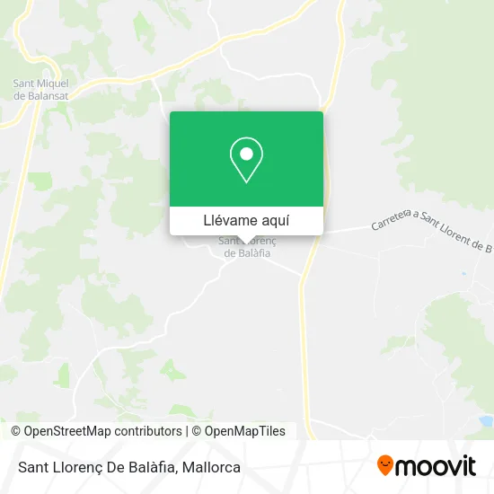 Mapa Sant Llorenç De Balàfia