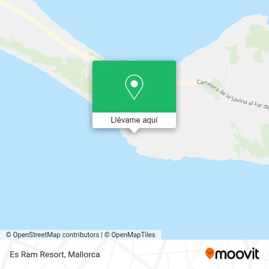Mapa Es Ram Resort