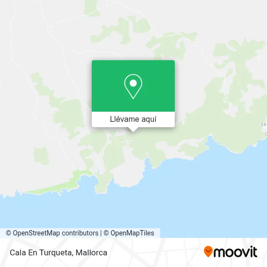 Mapa Cala En Turqueta