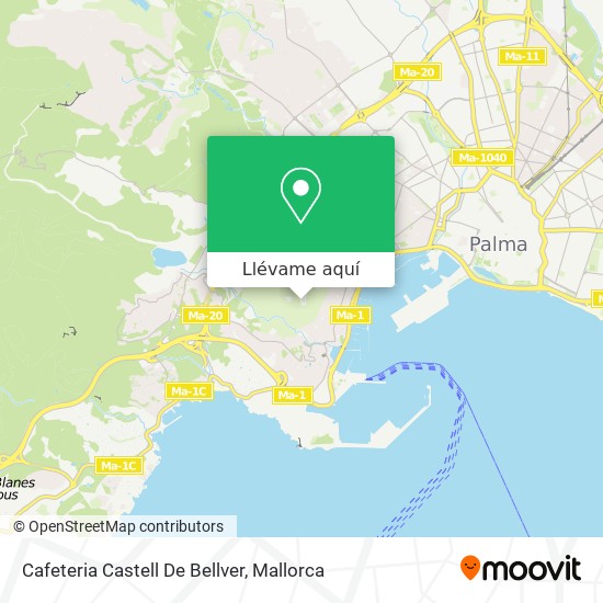Mapa Cafeteria Castell De Bellver