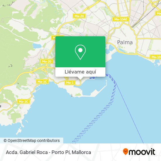 Mapa Acda. Gabriel Roca - Porto Pí