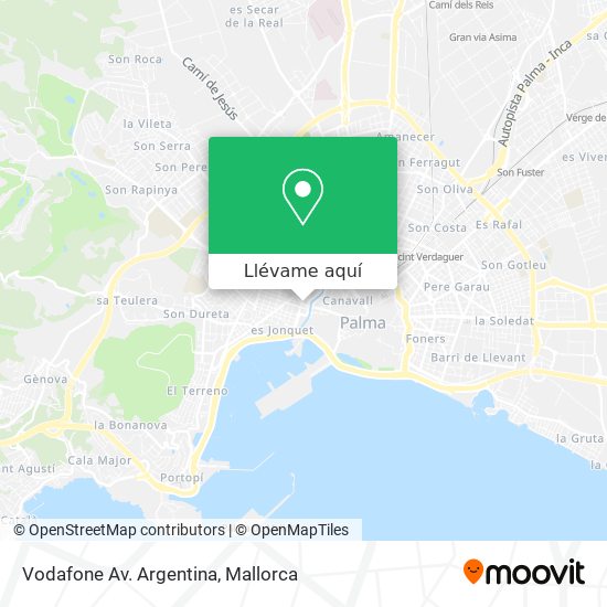 Mapa Vodafone Av. Argentina
