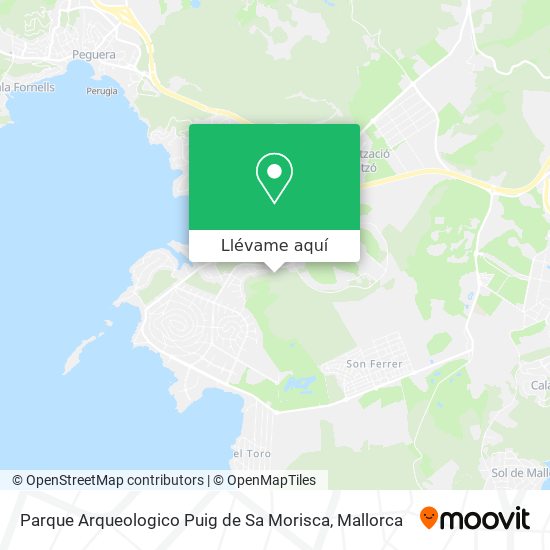 Mapa Parque Arqueologico Puig de Sa Morisca