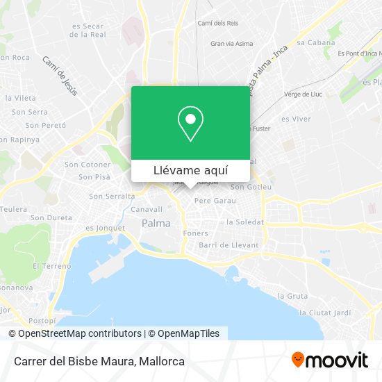 Mapa Carrer del Bisbe Maura