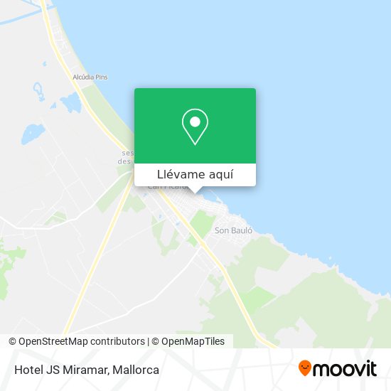 Mapa Hotel JS Miramar