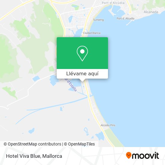 Mapa Hotel Viva Blue