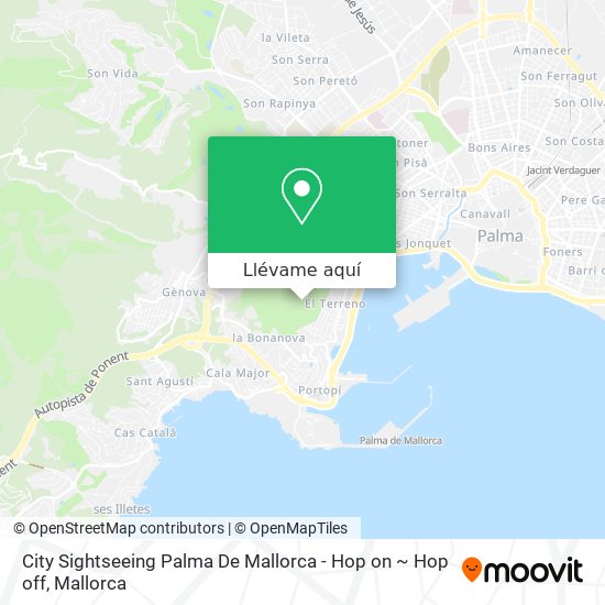 Mapa City Sightseeing Palma De Mallorca - Hop on ~ Hop off