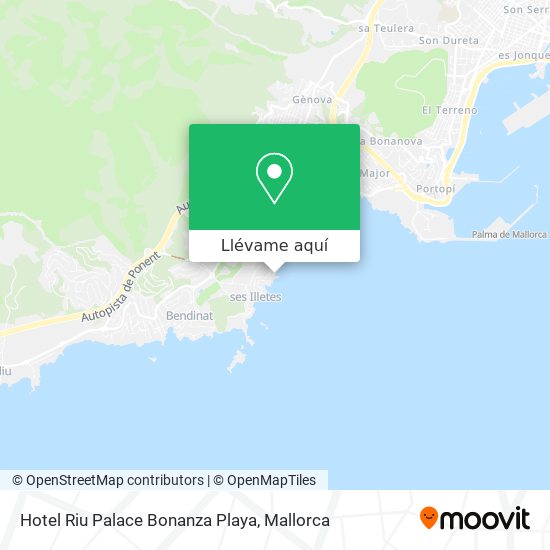 Mapa Hotel Riu Palace Bonanza Playa