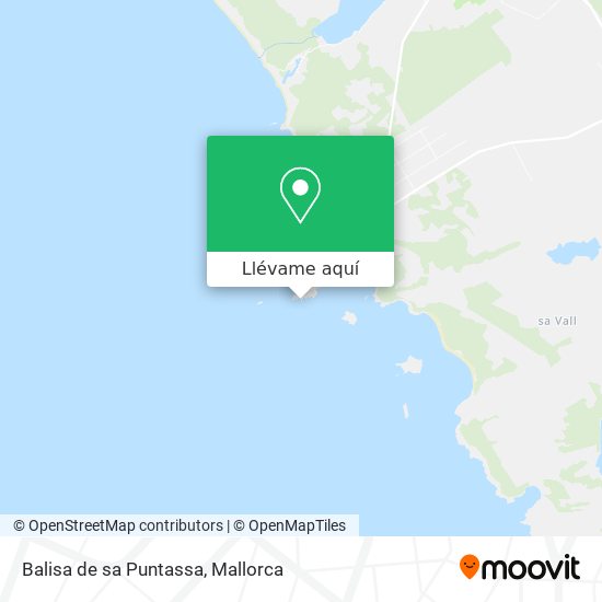 Mapa Balisa de sa Puntassa
