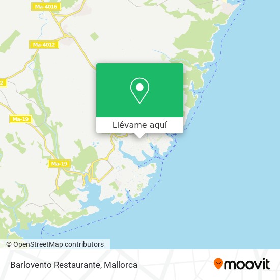 Mapa Barlovento Restaurante