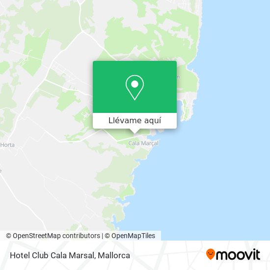 Mapa Hotel Club Cala Marsal