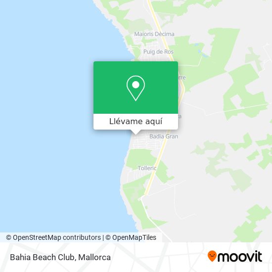 Mapa Bahia Beach Club