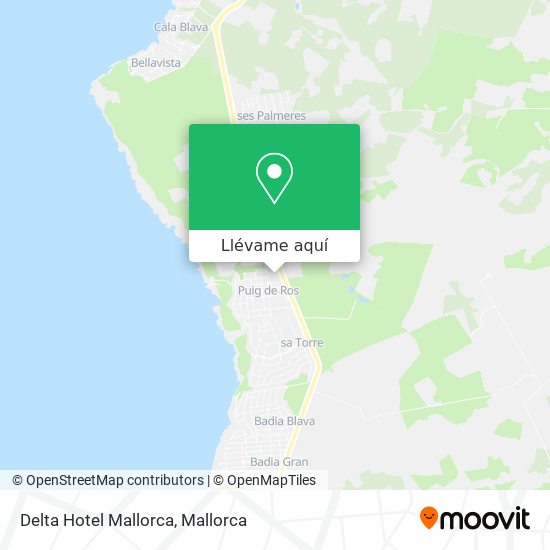 Mapa Delta Hotel Mallorca