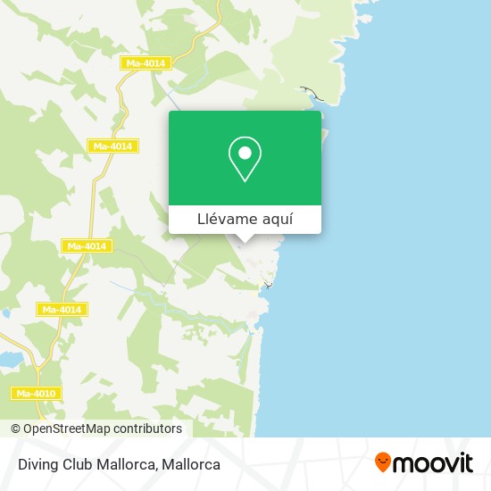 Mapa Diving Club Mallorca