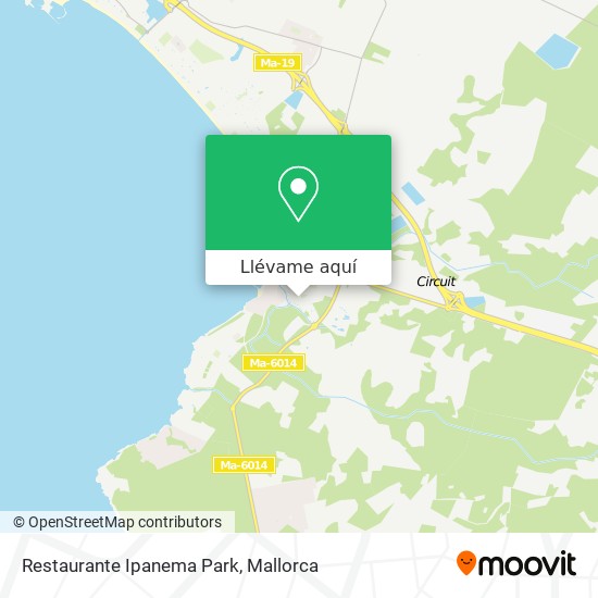 Mapa Restaurante Ipanema Park