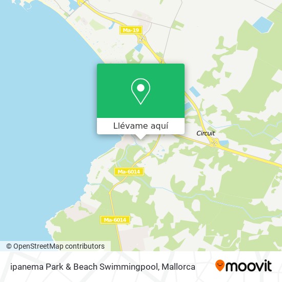 Mapa ipanema Park & Beach Swimmingpool