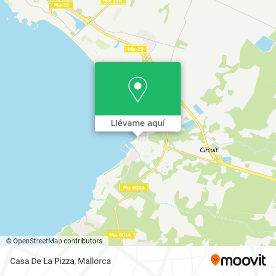Mapa Casa De La Pizza