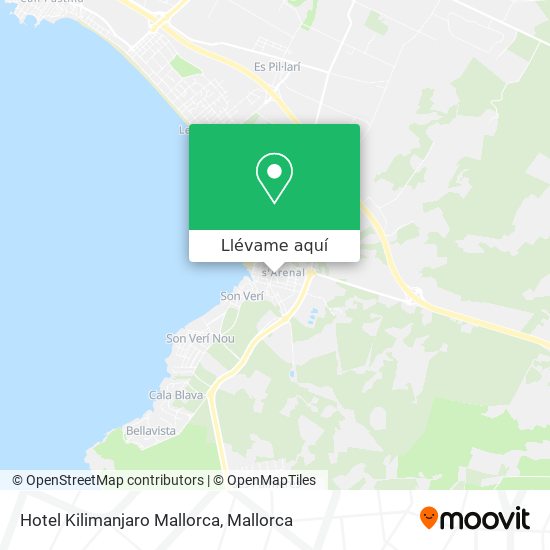 Mapa Hotel Kilimanjaro Mallorca