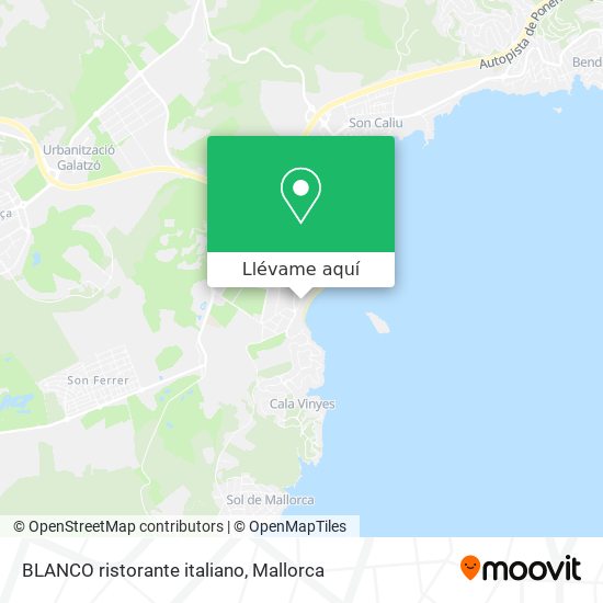 Mapa BLANCO ristorante italiano