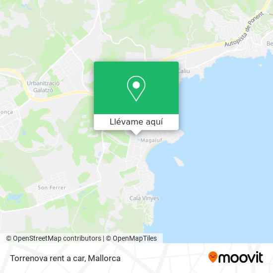 Mapa Torrenova rent a car