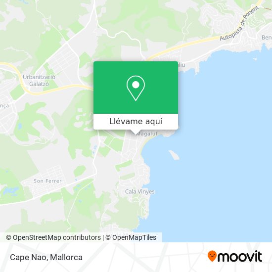 Mapa Cape Nao