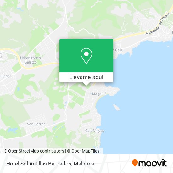 Mapa Hotel Sol Antillas Barbados