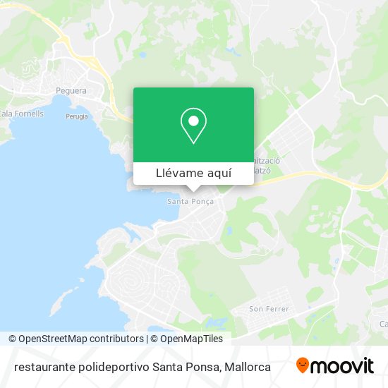 Mapa restaurante polideportivo Santa Ponsa
