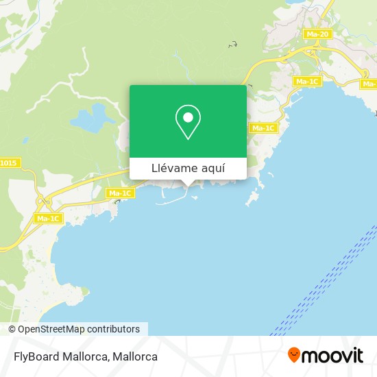 Mapa FlyBoard Mallorca