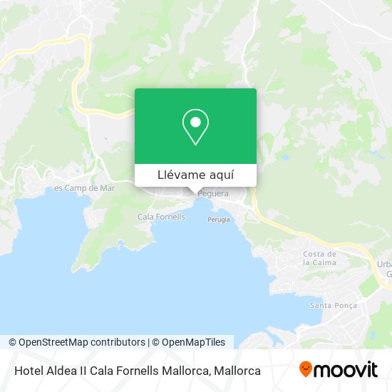 Mapa Hotel Aldea II Cala Fornells Mallorca