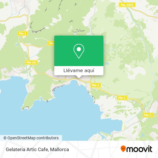 Mapa Gelateria Artic Cafe