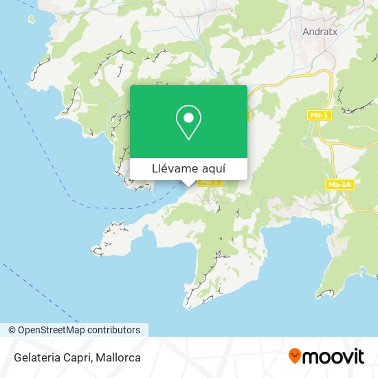 Mapa Gelateria Capri